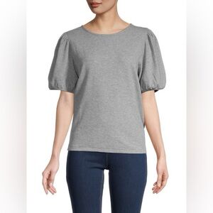 Rebecca Minkoff Gray Puff Sleeve Tee Medium
EUC, no stains!